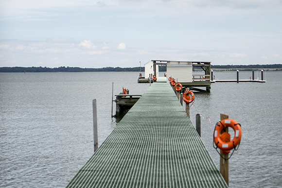 The pier at the CBL campus